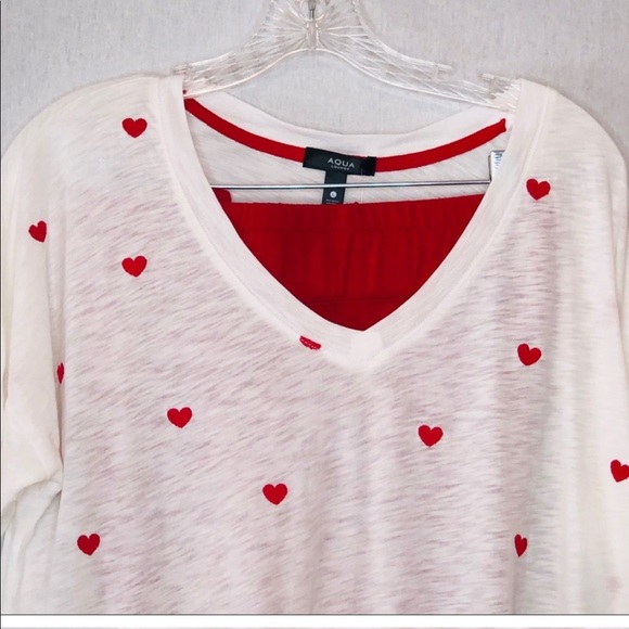 AQUA NWT Heart embroidered lounge set - Picture 5 of 5